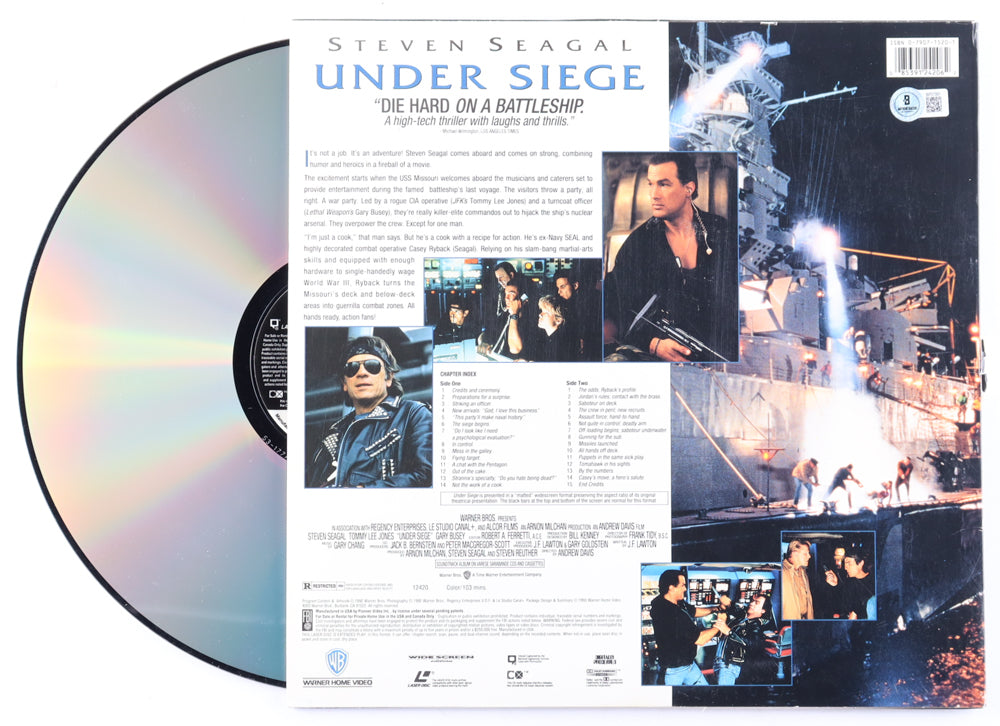 Andrew Davis Signed (Beckett) "Under Siege" Album Cover With Vinyl Record Album - Director