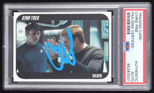 Chris Pine Signed 2014 Paramount Star Trek Beyond Promo Card #12/200 (PSA) Serially Numbered # 12 / 200