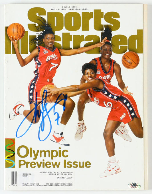 Sheryl Swoopes Signed 1996 Sports Illustrated Magazine (Leaf) Olympic Preview Double Issue