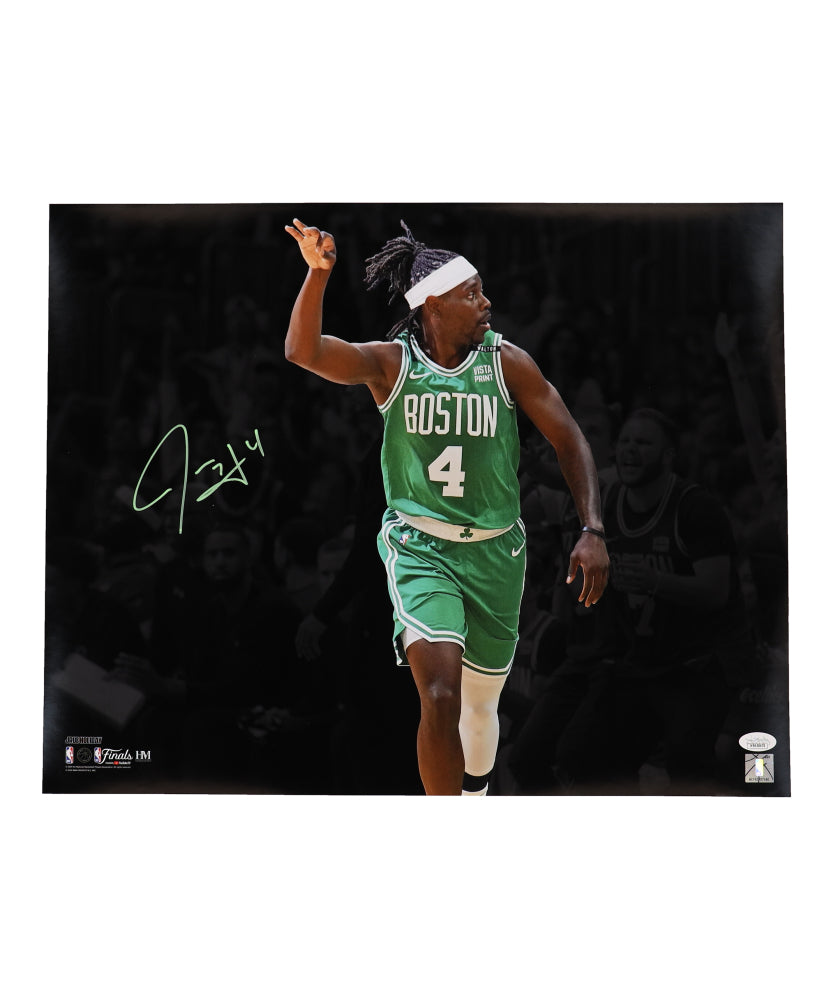 Jrue Holiday Signed (JSA) Celtics 16x20 Photo - JSA Witnessed