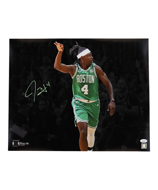 Jrue Holiday Signed (JSA) Celtics 16x20 Photo - JSA Witnessed