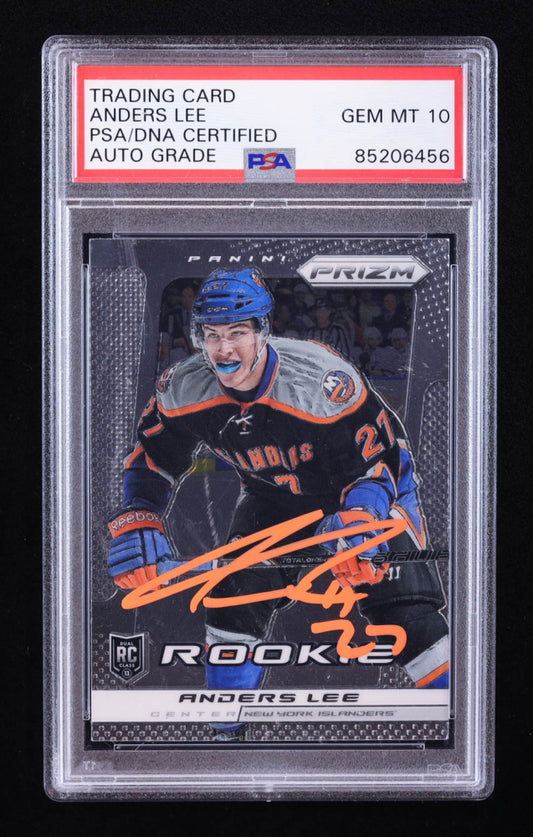 Anders Lee Signed 2013-14 Panini Prizm #262 RC (PSA | Auto 10) Rookie Card