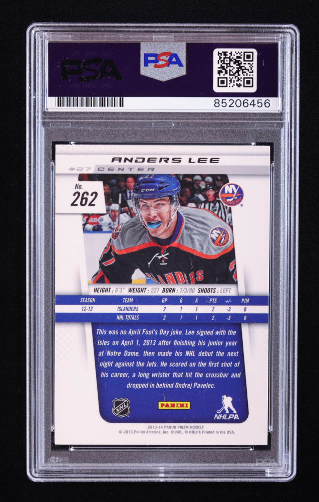 Anders Lee Signed 2013-14 Panini Prizm #262 RC (PSA | Auto 10) Rookie Card