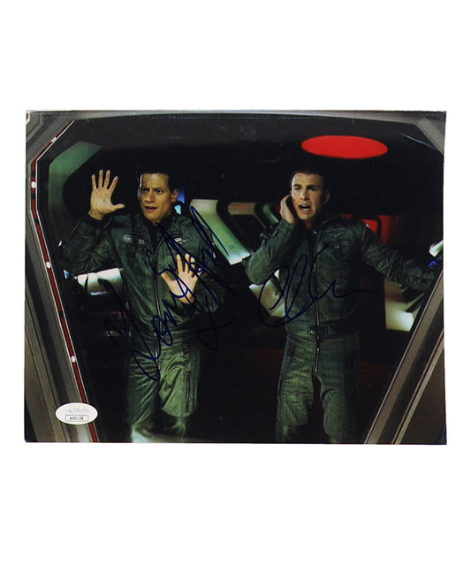 Ioan Gruffudd & Chris Evans Signed (JSA) "Fantastic Four" 8x10 Photo