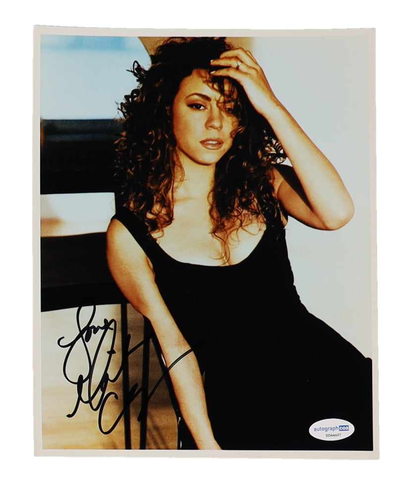 Mariah Carey Signed (ACOA) 8x10 Photo Inscribed "Love" - (AutographCOA)