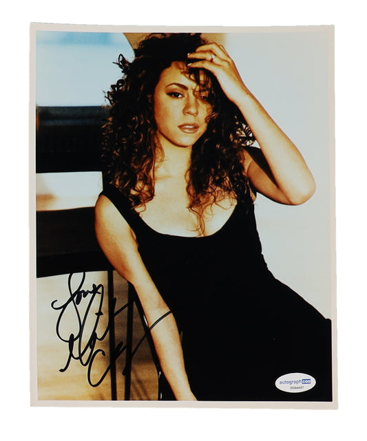 Mariah Carey Signed (ACOA) 8x10 Photo Inscribed "Love" - (AutographCOA)