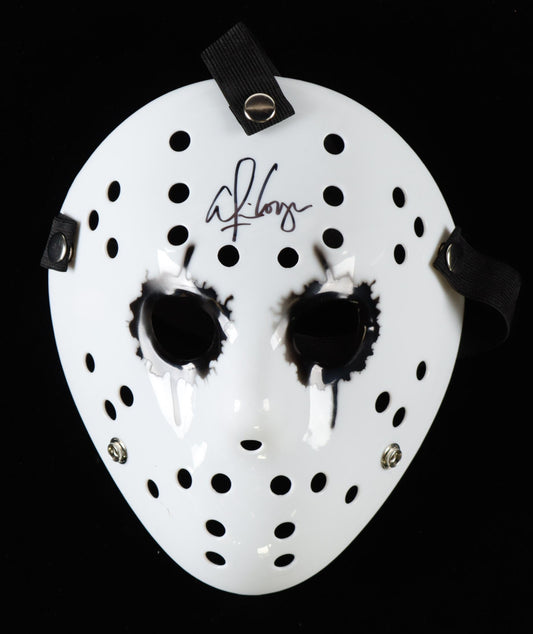 Alice Cooper Signed (Beckett) "Friday the 13th" Mask - Beckett Witnessed