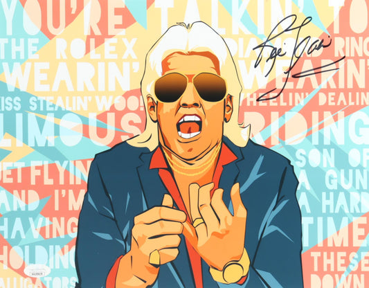 Ric Flair Signed WWE 11x14 Photo (JSA) JSA Witnessed