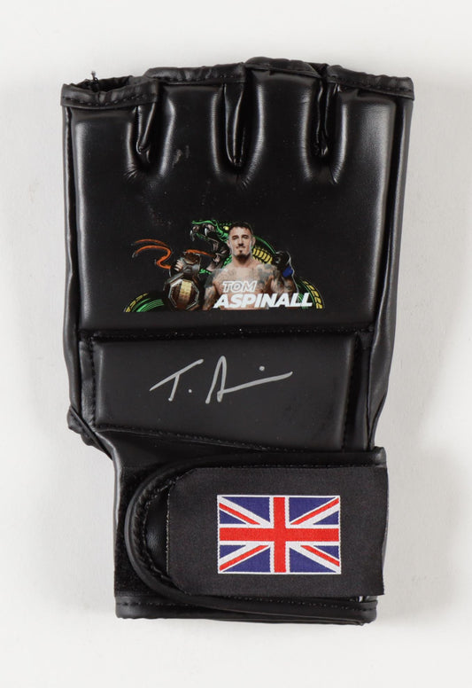 Tom Aspinall Signed (Beckett) Custom MMA Glove - Beckett Witnessed
