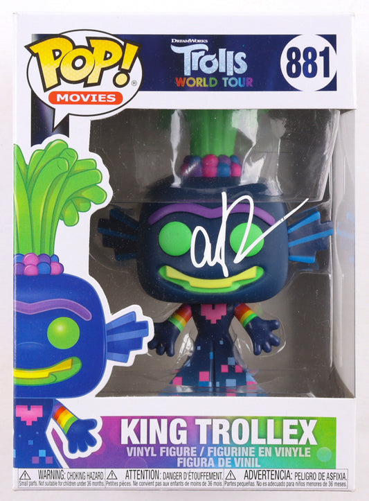 Anthony Ramos Signed (ACOA) "Trolls World Tour" #881 King Trollex Funko Pop! Vinyl Figure - King Trollex | Trolls