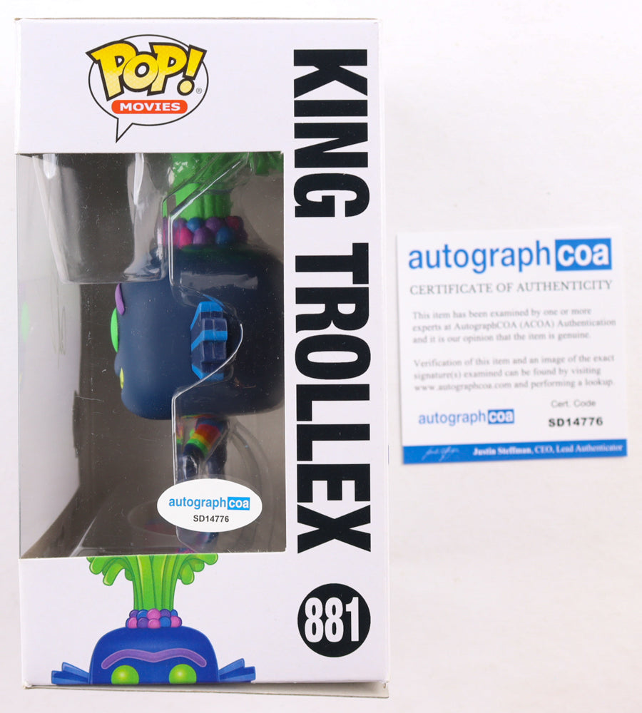 Anthony Ramos Signed (ACOA) "Trolls World Tour" #881 King Trollex Funko Pop! Vinyl Figure - King Trollex | Trolls