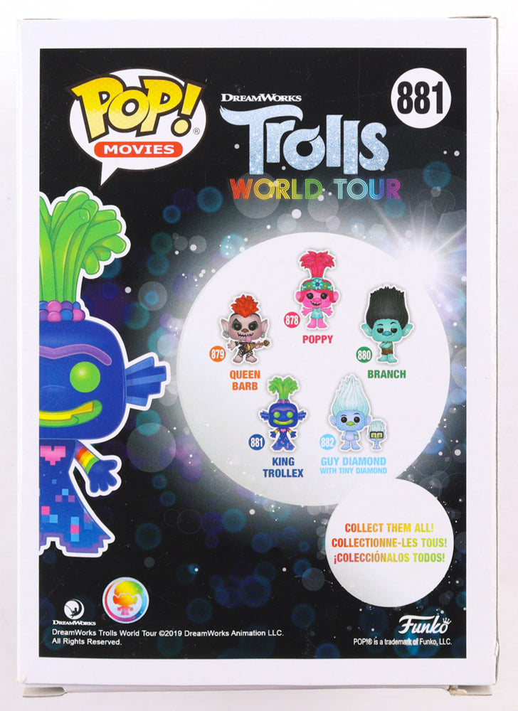 Anthony Ramos Signed (ACOA) "Trolls World Tour" #881 King Trollex Funko Pop! Vinyl Figure - King Trollex | Trolls