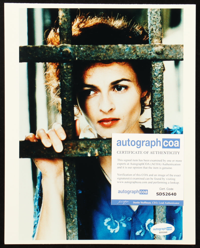 Helena Bonham Carter Signed "The Wings of the Dove" 8x10 Photo (ACOA) Kate Croy
