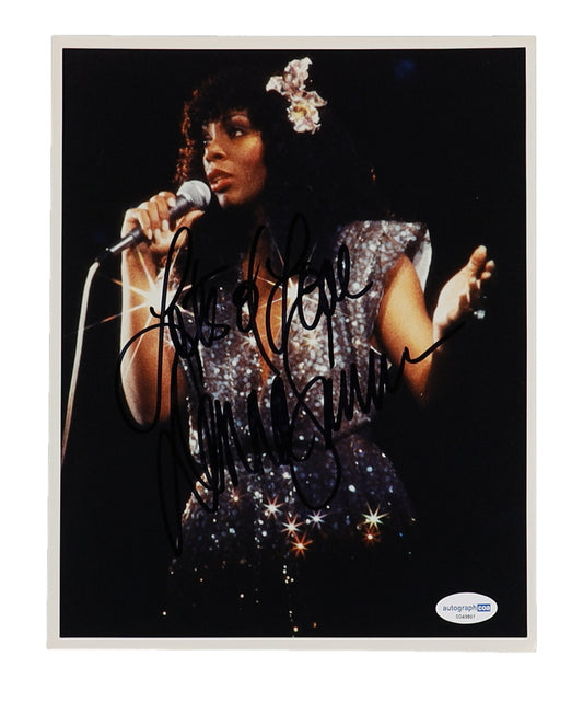 Donna Summer Signed (ACOA) 8x10 Photo Inscribed "Lots of Love"