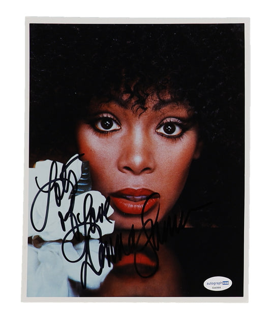 Donna Summer Signed (ACOA) 8x10 Photo Inscribed "Lots of Love"