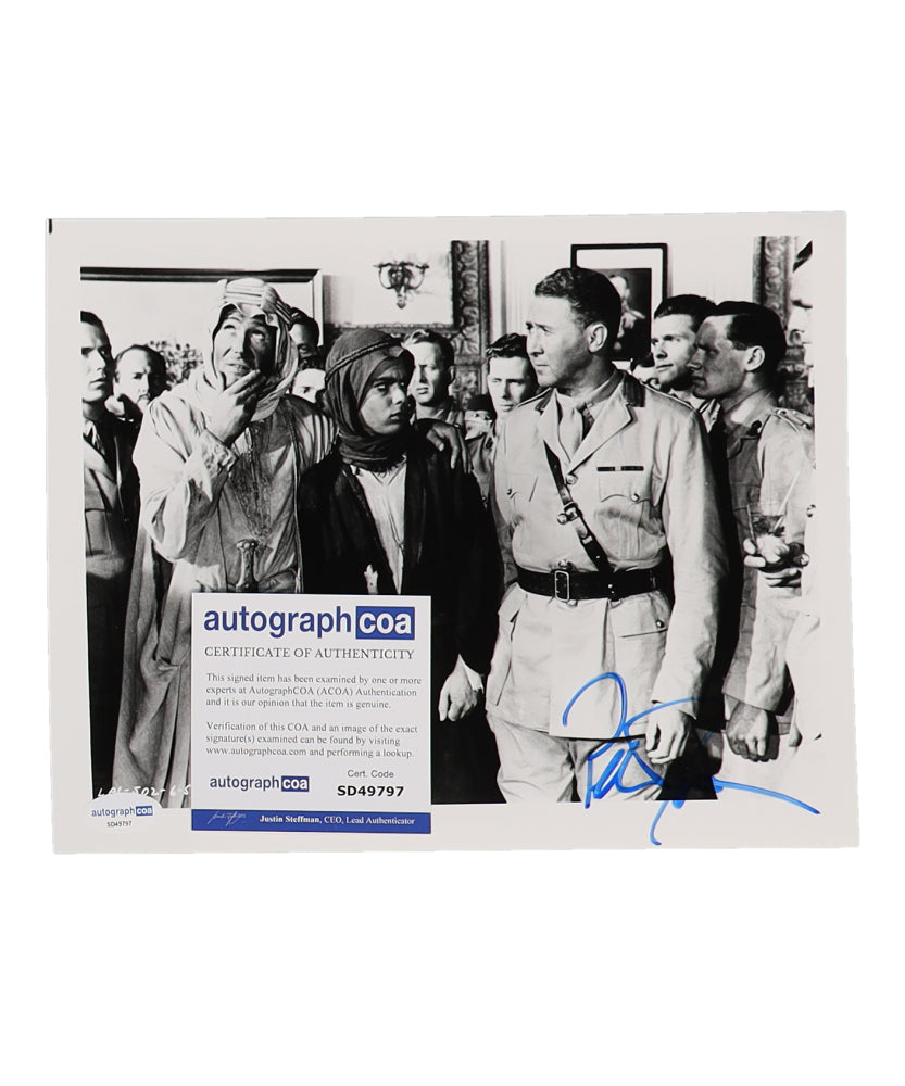 Peter O'Toole Signed (ACOA) "Lawrence of Arabia" 8x10 Photo - T. E. Lawrence