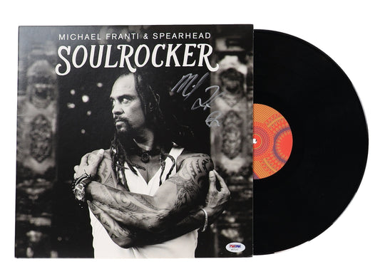 Michael Franti Signed (PSA) "Soulrocker" Vinyl Record Album