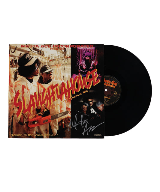 Masta Ace Signed (Beckett) "Slaughtahouse" Vinyl Record Album