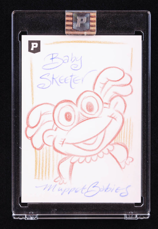 Baby Skeeter | Muppet Babies | Original Art Sketch Card by Guy Gilchrist (1/1 Original Art) World Renowned Illustrator | Jim Henson’s Cartoonist