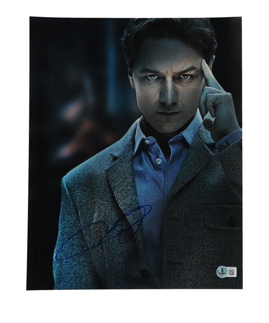 James McAvoy Signed (Beckett) "X-Men" 11x14 Photo - Professor Charles Xavier