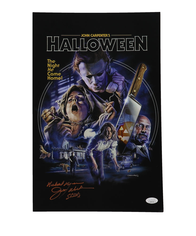 Jim Winburn Signed (JSA) "Halloween" 11x17 Photo Inscribed "Michael Myers Stunts" - Michael Myers Stunt Double