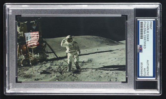 Charlie Duke Signed NASA Photo (PSA) 10th Person to Walk on the Moon