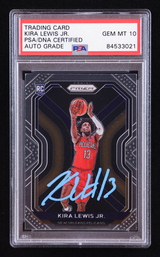 Kira Lewis Jr. Signed 2020-21 Panini Prizm #272 RC (PSA | Auto 10) Rookie Card
