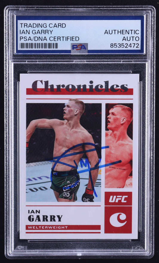 Ian Garry Signed 2023 Panini Chronicles UFC #50 (PSA)