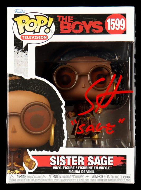 Susan Heyward Signed (JSA) "The Boys" #1599 Sister Sage Funko Pop! Vinyl Figure Inscribed "'Sage'" - Sister Sage