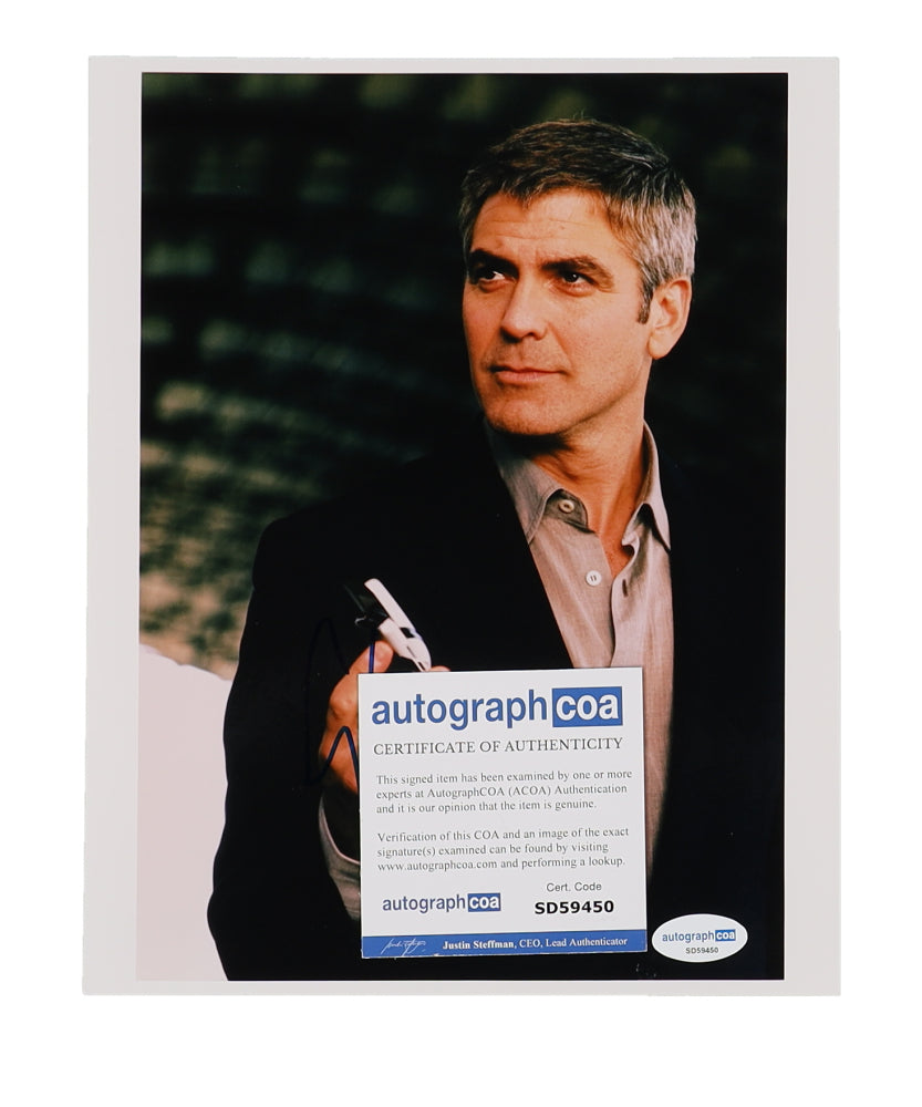 George Clooney Signed 8x10 Photo (AutographCOA)