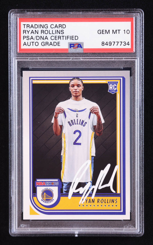 Ryan Rollins Signed 2022-23 Hoops #277 RC (PSA | Auto 10) Rookie Card