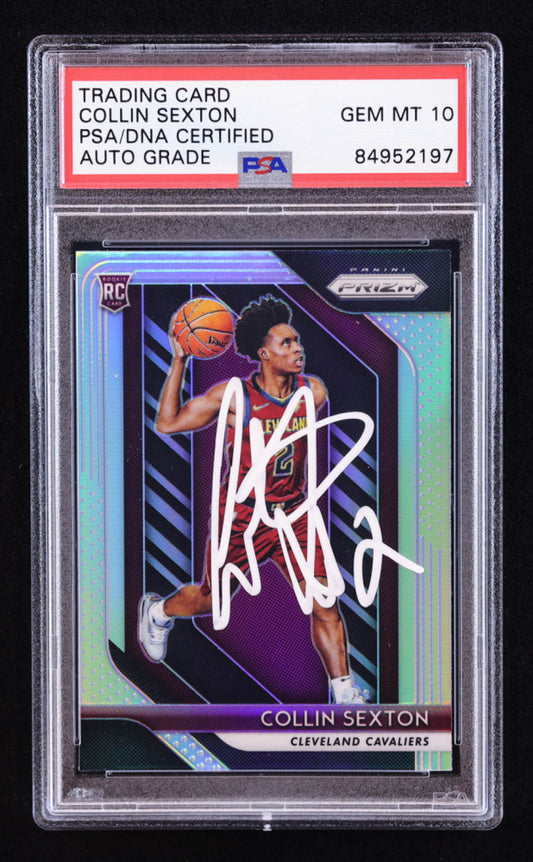 Collin Sexton Signed 2018-19 Panini Prizm Prizms Silver #170 RC (PSA | Auto 10) Rookie Card