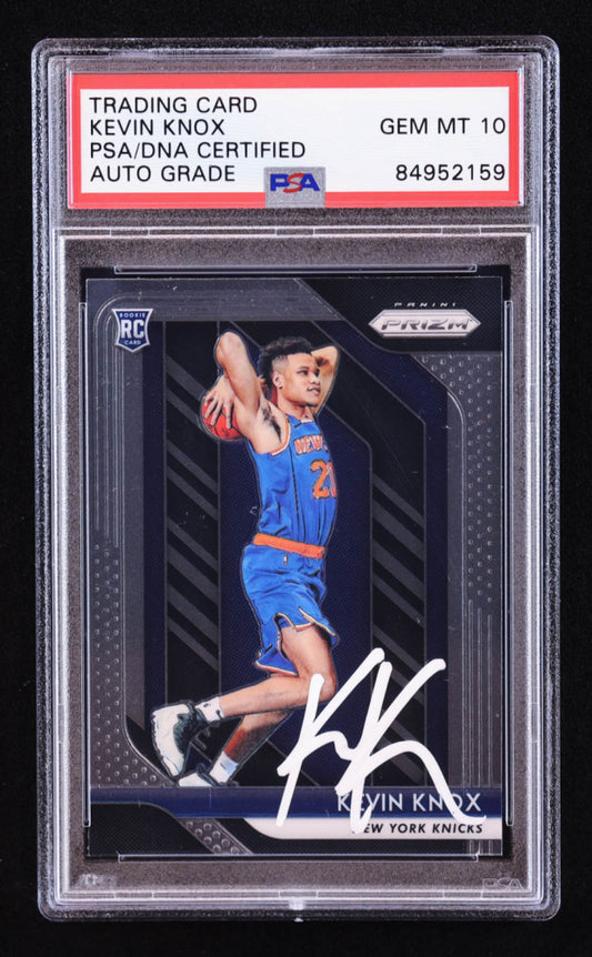 Kevin Knox Signed 2018-19 Panini Prizm #217 RC (PSA | Auto 10) Rookie Card
