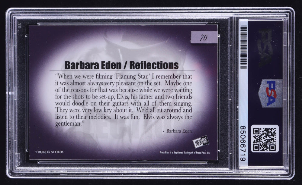 Barbara Eden Signed 2007 Elvis Is #70 (PSA)