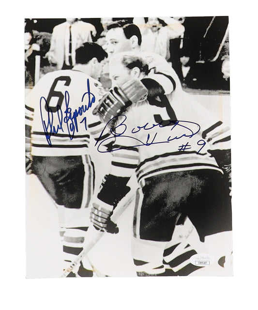 Bobby Hull & Phil Esposito Signed (JSA) 8x10 Photo