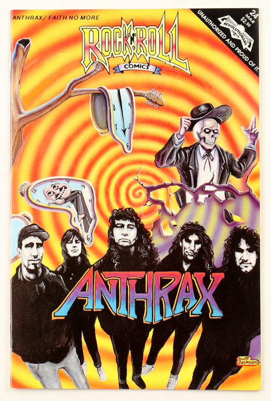 Jay Allen Sanford Signed LE 1991 "Rock N Roll Comics: Anthrax" Issue #24 Revolutionary Comic Book (Beckett) Limited Edition #56 / 100