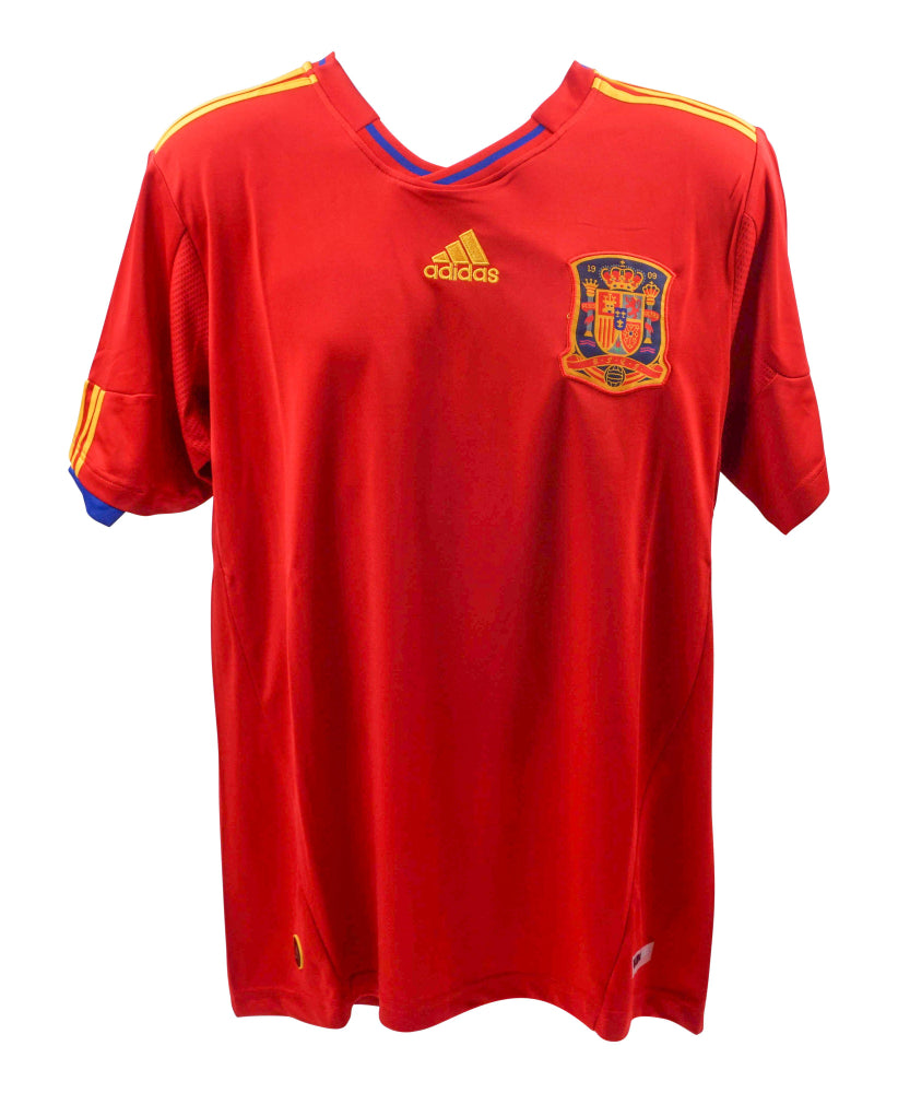 David Villa Signed Spain Jersey (Beckett)