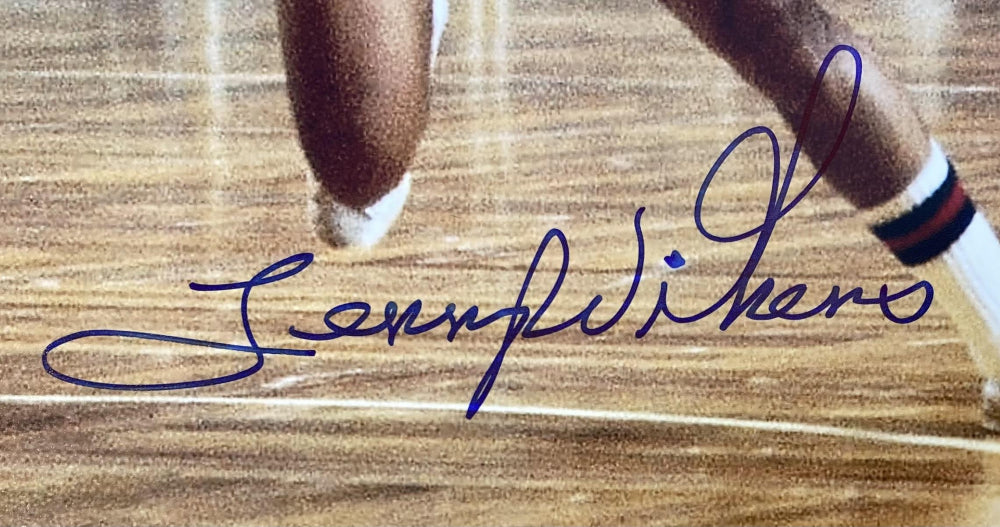 Lenny WIlkens Signed (Beckett) Trail Blazers 11x14 Photo