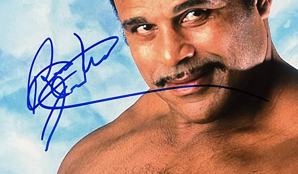 Rocky Johnson Signed WWE 8x10 Photo (JSA)