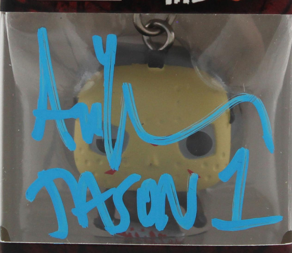 Ari Lehman Signed "Friday the 13th" Jason Voorhees Funko Pop! Vinyl Pocket Keychain Inscribed "Jason 1" (Beckett)