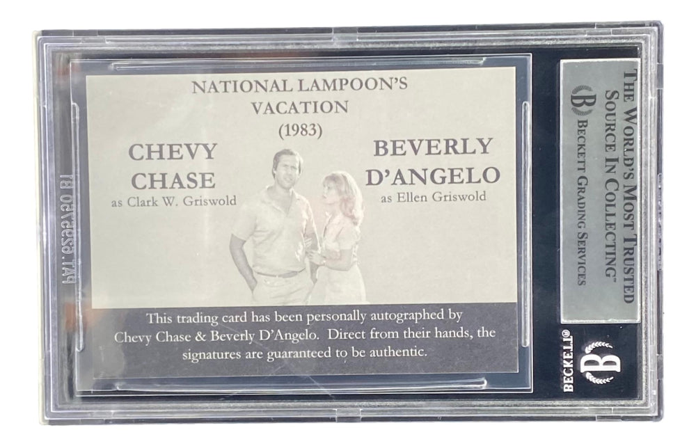 Chevy Chase & Beverly D'Angelo Signed "National Lampoon's Vacation" Custom Trading Card (BGS)