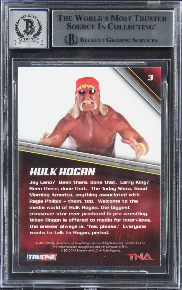 Hulk Hogan Signed 2010 TRISTAR TNA New Era #3 (BGS) - Autograph Graded Beckett (BGS) 10