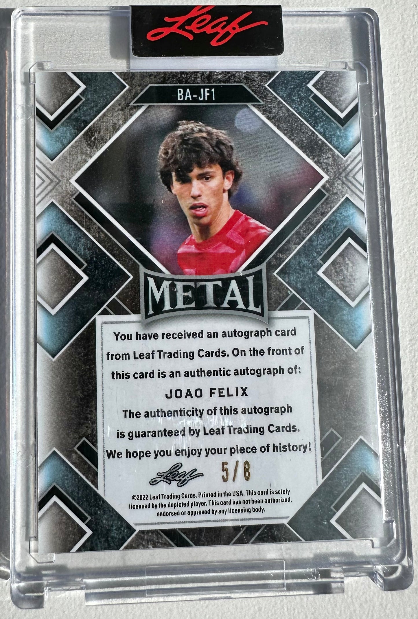 Joao Felix 2022 Leaf Metal Orange Auto #BA-JF1 - #5/8