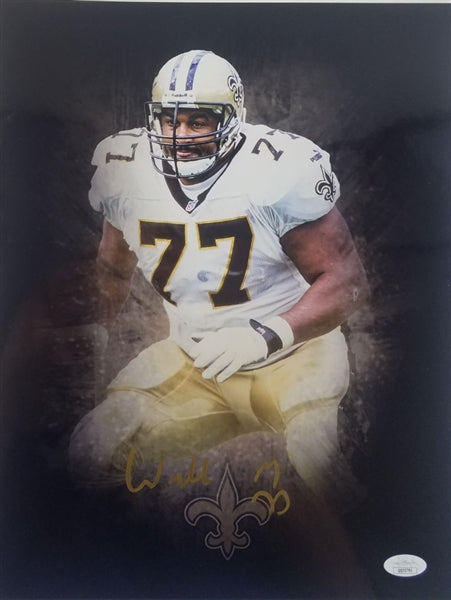 Willie Roaf Signed New Orleans Saints 11x14 Photo (JSA COA)