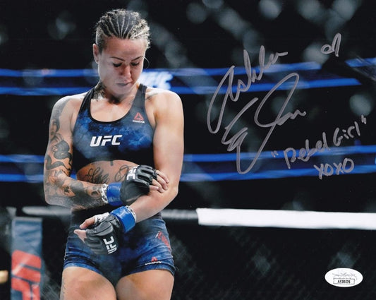 Ashlee Evans-Smith "Rebel Girl" Signed (JSA COA) UFC 8x10 Photo