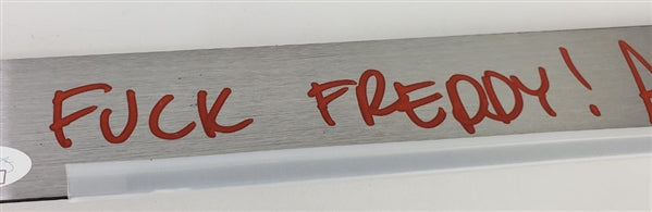 Ari Lehman "F*** Freddy! - Jason 1" Signed (JSA Witness COA) 25 Inch Steel Machete