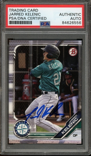 Jarred Kelenic Mariners Signed 2019 Bowman Draft #BD-2- PSA/DNA Authentic - Rookie Card