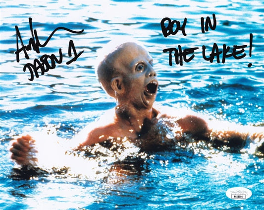 Ari Lehman "Boy in the Lake!" Signed (JSA COA) Friday the 13th 8x10 Photo