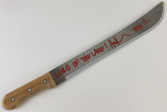 Ari Lehman "Lord of The Lake! - Jason 1" Signed (JSA Witness COA) 25 Inch Steel Machete