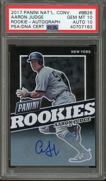 Aaron Judge 2017 Panini National Convention Autographed #BB26- Graded Autograph Boss Aaron Judge 2017 Panini National Convention Autographed #BB26- Graded Autograph Boss